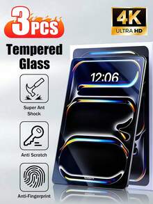 Yezodawee Tablet Screen Protector 3pcs Tempered Glass Screen Protector, Compatible With IPad 11th A16 2025 & Air 13 2025, 9H Hardness, Anti-Scratch, Sensitive Touch Mother's Day Gift - Clear - View 31