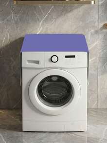 1pc Minimalist Printed Washing Machine Dust Cover, Solid Color Dust Cover, Decorative Dust Cover - View 15