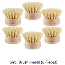 4pcs Detachable Long Handle Horsehair Pot Brush Set, Natural Diatomite Soft Bristle Pot Brush, Coconut Fiber Cleaning Brush - Cleaning Brush - View 14