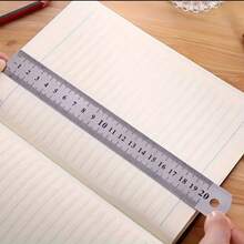Stainless Steel Ruler Set, 15/20/30cm Double-Sided Metric & Inch Metal Rulers, Straight Edge Measuring Tool For School, Office, Engineering - Sets - View 4