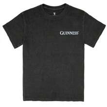 Guinness Extra Stout Harp Front & Back Print Black Pigment Dye Premium T-Shirt - Black - View 3