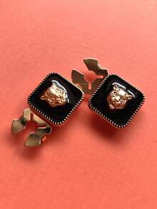 1PC/2PCS Elegant Flower Geometry Button Covers, Shirts Button Cover Clip On Button Covers Fashion Crystal Cufflinks Cover, Suitable For Tuxedo And Wedding Dresses Decoration - Star - View 7