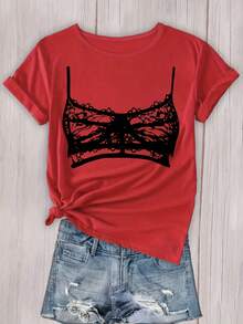 Women T-Shirts - [White] - View 7