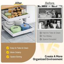 Pull Out Cabinet Organizer, Keep Your Pots And Pans Easy To Reach And Organized, Perfect For Small Apartment Kitchen Living - 查看 2