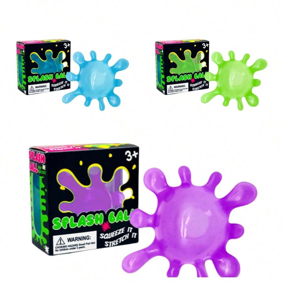 1pc Bacteria Squeeze Toy, Slow Rebound Sensory Squeeze Ball, Stress Relief Toy - Multicolor - View 1