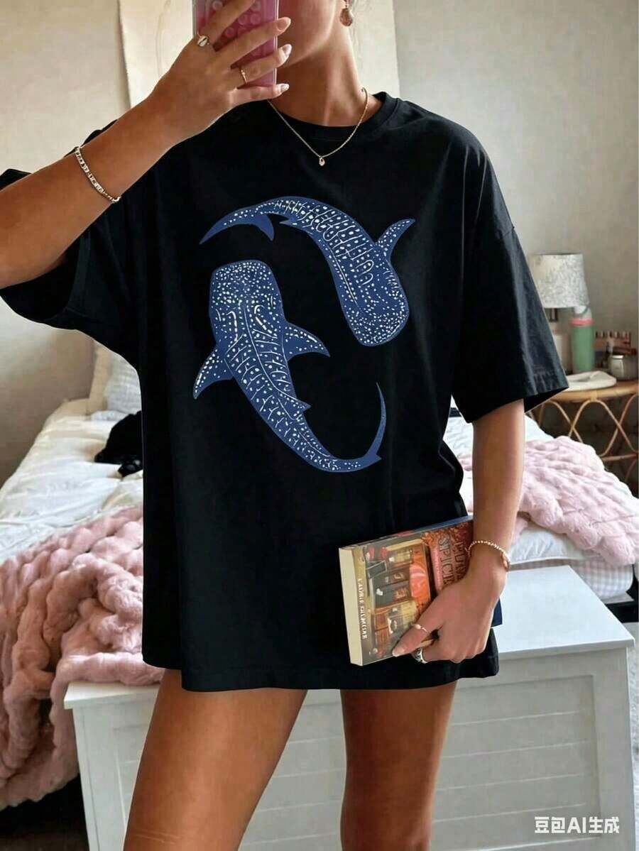 Women T-Shirts - Black - View 1