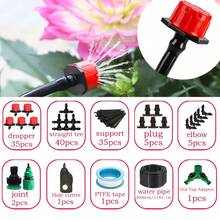 Kit de riego por goteo automático (versión de jardín) - 4/7 mm, equipado con boquilla de niebla de latón, adecuado para césped, plantas en maceta y invernadero, sistema de riego por goteo automático para césped, plantas en maceta e invernadero - Multicolor - Ver 13