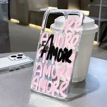 1 chiếc ốp lưng điện thoại TPU mềm chống rơi có khẩu hiệu bảo vệ cho iPhone 7P/8Plus/16/16PLUS/16PRO/16PROMAX/XR/XSMAX/11/11Pro/11ProMax/12/12Pro/12ProMax/13/13Pro/13ProMax/14/14Pro/14Plus/14ProMax/15/15Pro/15Plus/15ProMax/17air, Thời trang/Thanh lịch/Dễ thương/ - Trong sáng - Xem 3