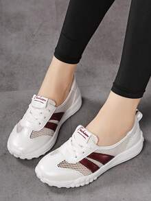 Women's Breathable Casual Lightweight Walking Sneakers - White - View 5