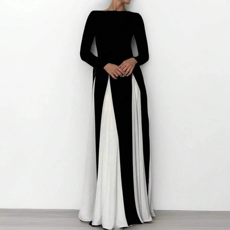 2026 Spring New Women's Clothing, Cross-Border European And American Dress, Sexy Waist-Cinching Pleated Solid Color Large Hem Strap Dress - 28687-圖片色 - 查看 1
