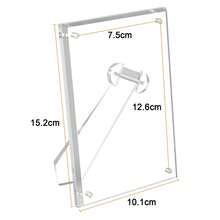 1 Set 2Pcs Clear Acrylic Picture Frames - 15.2x10.1cm & 17.8x12.7cm Tabletop Display Stands - 1 Set - View 15