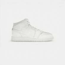 Nike Jordan 1 Mid Triple White - White - View 1