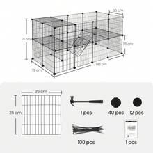 SONGMICS Pet Fence - Black - View 7