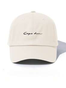 1pc Men's Casual Adjustable Letter Print Baseball Cap, Simple & Versatile For Daily Wear Unisex Cowboy Hats, Men's Cowboy Hats, Women's Cowboy Hats, Men's Washed Caps, Sun Hats, Adjustable Hats, Women's Sun Hats, Women's Baseball Caps, Women's Washed Caps, Men's Sun Hats, Unisex Baseball Caps, Women's Berets, Men's Baseball Caps, Women's Sun Hats, Washed Baseball Caps, Women's Hats, Women's Summer Hats, Women's Elegant Casual Hats, Women's Graduation Caps, Women's Trucker Hats, Y2K Hats, Adult Hats, Adjustable Hats, Baseball Caps - 黑色 - 查看 8
