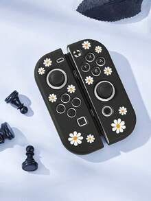 1 Pair Of White Flowershandle Protective Shell Switch Joy-Con Controller, Switch Joy-Con Left And Right Handle Controller Protective Cover, Switch Game Console Accessories, Protect Joy-Con Controller From Damage, Oil-Proof And Scratch-Proof, Easy To Install And Disassemble - Multicolor - View 15