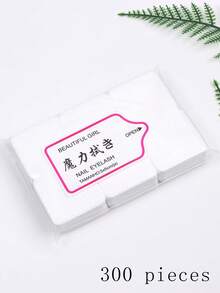 300/900片装无绒指甲巾，粉色/白色/绿色美甲巾，用于指甲准备和卸甲，无绒指甲凝胶擦拭巾，睫毛嫁接巾，指甲和睫毛嫁接日常美容清洁用品 - 彩色 - 查看 12