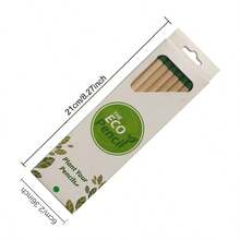 PLANT FUN Lápices de madera plantables de grafito sin afilar HB, lápices con flores y frutas que crecen, lápices orgánicos | Regalo para maestros, regalo creativo para niños - Redondo - Ver 10
