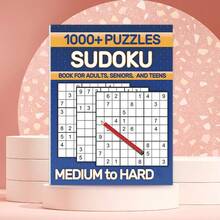 1 cuốn sách Sudoku, độ khó tăng dần, phù hợp cho người lớn và người cao tuổi, giúp rèn luyện trí não, thư giãn và giải trí, là lựa chọn quà tặng tuyệt vời (Không bao gồm bút). - Mảnh duy nhất - Xem 5