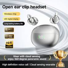 NEW SENYANG 2026新款时尚蝴蝶耳机，无线蓝牙耳机，开放式设计，适用于和安卓手机，奢华电镀重低音，超长续航，礼品 - 查看 22