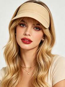 1Pc Unisex Sports Visor Cap Sun Hat - Quick Dry, Gift Of Storable Leopard Print Headband,UV Protection, Breathable Mesh Cap, Suitable For Summer Beach, Running, Outdoor Activities, Cycling, Volleyball, Women,Holiday,Travel - Multicolor - View 7