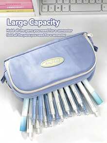 New High-Quality Pencil Case, Large Capacity Stationery Pouch, Minimalist Design, Suitable For Students - Y - View 6