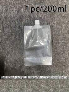 5/1 piezas Bolsas selladas con tapa de rosca y base de soporte, adecuadas para almacenamiento de jugo/puré, camping al aire libre, empaque de té, conservación de frescura portátil - Multicolor - Ver 9