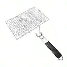 Foldable & Detachable 304 Stainless Steel Fish & Vegetable Barbecue Grill, Portable Barbecue Rack - A - View 10