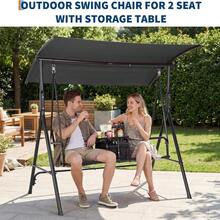 Patio Lounge Chair & Swing Chair - A - View 2