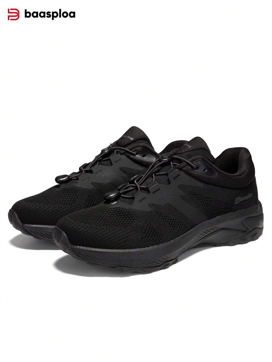 baasploa 1 par de zapatos deportivos para caminar para hombres, con malla transpirable para exteriores, cómodos y duraderos, marca nueva