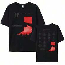 Joji Solaris Tour 2026 T-Shirt O-Neck Summer Short Sleeve Female Tshirt Unisex Streetwear Hip Hop Women/Men Clothing Graphic Top - 黑色 - 查看 1