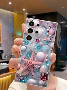 1个梦幻贝壳、海星和珍珠串珠软壳手机保护套，兼容华为荣耀、Galaxy A04e/12/A13/A14/A34/A50/A52/A53/A54/S21/S22/S23/S24/S25/S25Ultra/S25FE/S26/S26 Plus/S26 Ultra/S26 Edge、6A/7A/8A、12T/13T/15T/15T Pro - 無色 - 查看 1