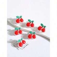 10/15/20pcs Cute Strawberry Small Hair Clips, Sweet Bangs & Flyaway Hair Clips, Suitable For Any Occasion Fall Winter Claw Clip Hair Accessories For Women Bows For Vacation Outfits Woman Summer Beach - 多色-1 - 查看 2