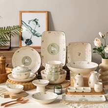 Bộ bát ăn gồm: bát sữa chua 4,5 inch, bát tráng miệng 5 inch, bát cơm 5,5 inch, bát mì 6 inch, bát sứ kiểu Nhật dùng để đựng bánh nếp, thiết kế tối giản, đa năng dùng hàng ngày và làm quà tặng. - Nhiều màu - Xem 5