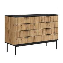 Modern Sideboards, Display Cabinets, Storage Cabinets, Chest Of Drawers, Suitable For Living Room/Dining Room/Hallway, 120 X 39.5 X 80 Cm (Width/Height/Depth) - Natural Color - View 8