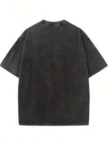 Camiseta Oversize Lavada de 230g, Apoya tu Biblioteca Local, Regalo para Bibliotecarios, Camiseta Gótica, Camiseta Casual Unisex de Manga Corta y Cuello Redondo, Ropa Transpirable y Elegante para el Verano, Regalo Ideal para Amigos y Familiares, Camiseta de Talla Grande Adecuada para Todas las Temporadas, El Regalo Perfecto para Él - Negro - Ver 2