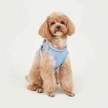 2pcs Reflective Dog Harness And 1.5m Leash Set, Breathable Pet Chest Strap Harness Suitable For Small/Medium/Large Dogs And Cats, Puppy Chest Strap And Leash Accessory Set - Blue - View 7