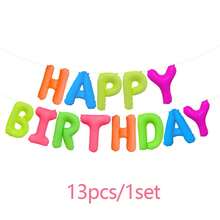 16-Inch Theme Happy Birthday Banner, Purple/Pink/Blue Fabric Printed Balloons, Yellow Daisy Print And Fluorescent Color, Reusable Party Balloons, Ideal For Birthday Party Decoration, Decorative Balloons, Party Balloons For Boys, Girls And Adults - View 12