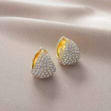 Bông tai hình giọt nước đính pha lê Pave, mạ vàng 14K, trang sức không gây dị ứng, bông tai lấp lánh dành cho nữ dự tiệc cưới và đeo hàng ngày. - Xem 15