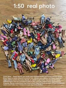 10/20 Stück ABS Kunststoff bunte 1:50/30 Maßstab Miniaturfiguren, 3,6/6cm Modell für Eisenbahn/Landschaft/Architektur/Museum DIY Szenengestaltung Sammlung, für Diorama-Kits, Diorama-Ausstellung, leicht zu lagern, bemalte Kunststoff-Miniaturfiguren einschließlich Stehen, Sitzen, Stühle, Miniatur-Szenerie/Miniatur-Modell, bemalte Kunststoff-Miniaturfiguren, DIY-Geschenk, geeignet für Kinder ab 14 Jahren - Verschiedenfarbig - Übersicht 8
