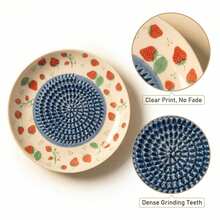 1pc Ceramic Garlic Grater, Made Of Durable Reusable Ceramic Material, Multi-Functional Efficient For Grinding Garlic, Ginger, Horseradish And Other Ingredients, Practical Kitchen Tool For Daily Cooking, Easy To Clean And Store - Multicolor - View 6