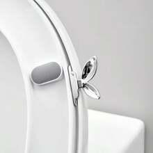 1pc Toilet Seat Lift Handle, Leaf-Shaped Self-Adhesive Easy Installation Tool, Non-Dirty Hand Multi-Purpose Grip, Fits Toilet Seat / Drawers / Cabinets, Bathroom Home Accessory, Daily Household Sanitary Auxiliary Tool, Toilet Seat Opening Assistance - Multicolor - View 3