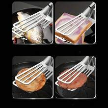 1 pieza Clip multiusos de acero inoxidable, adecuado para bufé, freír pescado, pan, bistec, ensalada y postre, herramienta de cocina para una cocción y presentación fáciles - Multicolor - Ver 4
