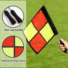 1 Set Football Sideline Flags, Referee Flags, Signal Flags, Starting Flags, Linesman Flags, Warning Flags, Track & Field Marshal Flags - Multicolor - View 4