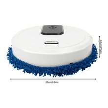 kangten Modern White Mopping Machine Wet And Ary Dual-Purpose Mopping Machine Round Automatic Mopping Machine For Bedrooms, Living Rooms, Parlors - mặc định - Xem 2