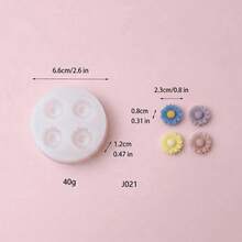 Khuôn silicon làm nến hình bó hoa hướng dương, khuôn thạch cao để tự làm đồ thủ công bằng silicon. - Trắng - Xem 5