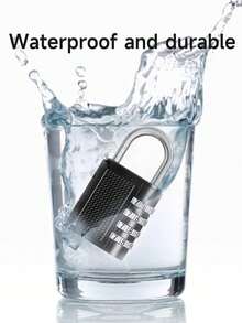 4-Digit Combination Lock, Keyless, Waterproof. Suitable For Helmet Lock, Storage Cabinet, Various Boxes, Travel Gear - Combination Lock - View 5