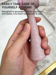 洁面套装：双头洁面刷+黑头导出器+树脂刮痧板，适合学生日常清洁及新手旅行化妆工具套装 - 粉色 - 查看 7
