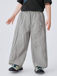 mini bala 轻盈透气儿童夏季长裤，轻便耐穿，网眼设计，防蚊虫，速干，适合活力儿童穿着。 - 晨灰 - 查看 1