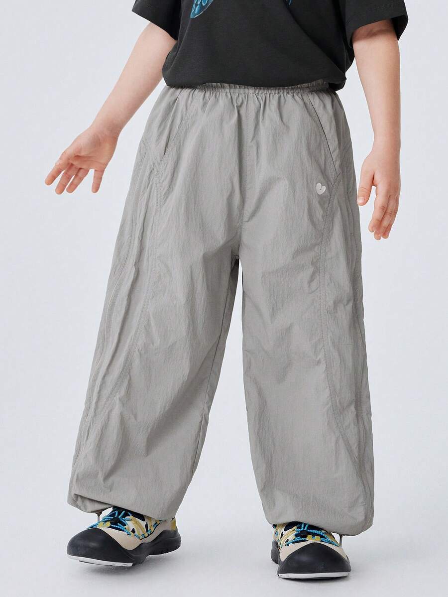 mini bala 轻盈透气儿童夏季长裤，轻便耐穿，网眼设计，防蚊虫，速干，适合活力儿童穿着。 - 晨灰 - 查看 1