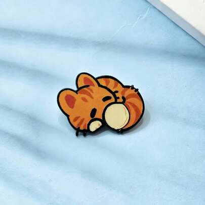 猫咪面包珐琅胸针 时尚装饰胸针 衣领徽章 包包徽章 珠宝礼品